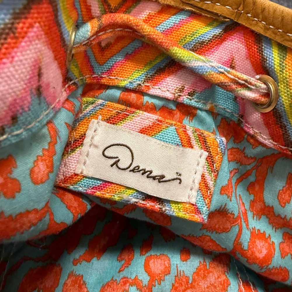 Dena Designs Aztec Orange Drawstring Backpack - image 4